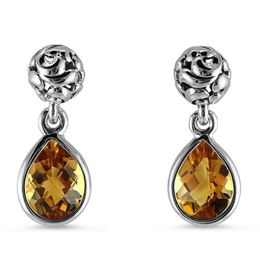 Jewelry Charles Krypell Dangle & Drop Earrings | Dylani Citrine Earrings