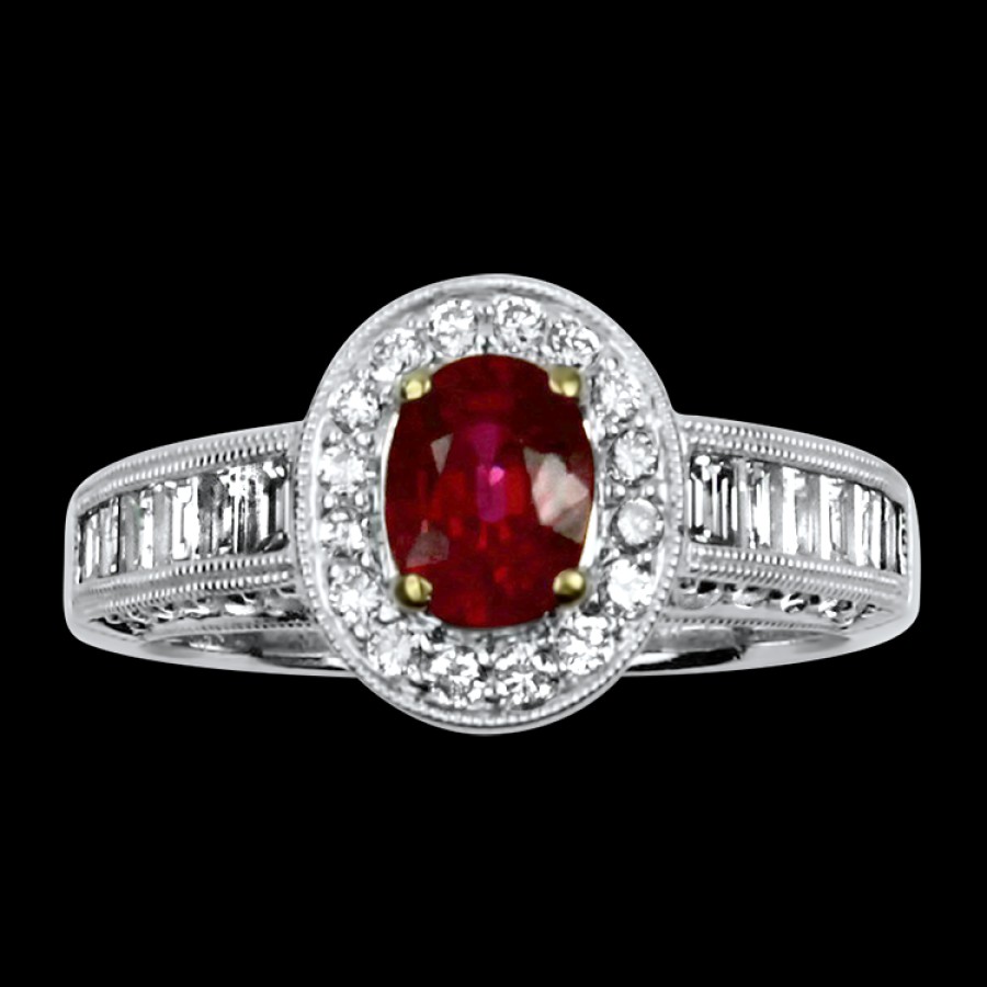 Estate PAGE Estate | Estate 18K Yellow & White Gold Ruby & Diamond Ring