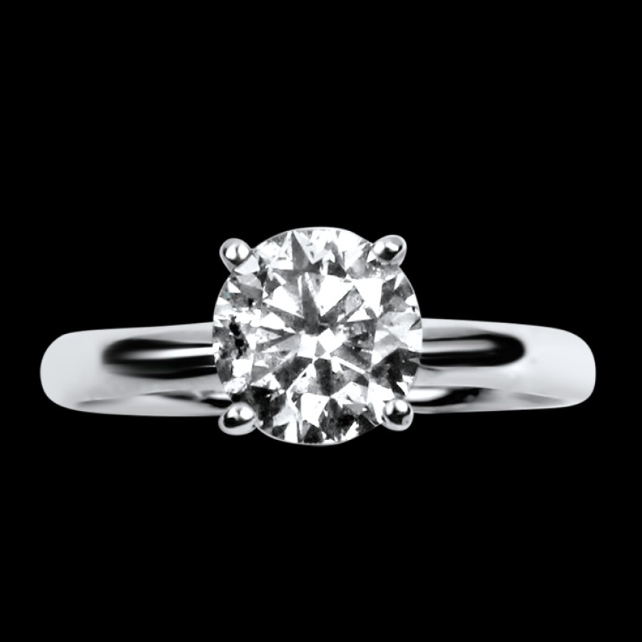 Estate PAGE Estate | Estate 14K White Gold 1.50Cts Diamond Solitaire Engagement Ring