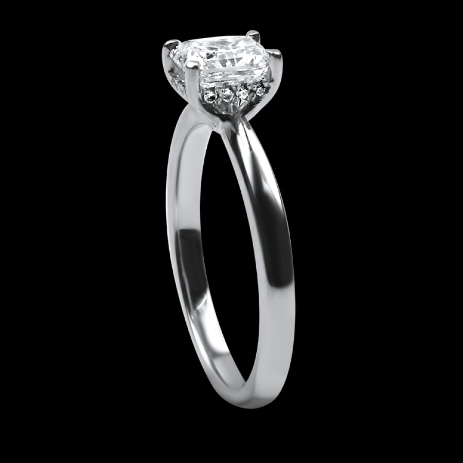 Estate PAGE Estate | Estate 14K White Gold 1.06Cts Radiant Diamond Solitaire Engagement Rin