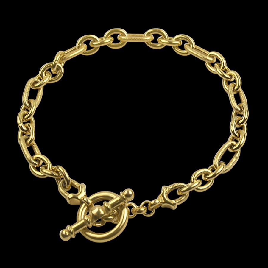 Estate PAGE Estate | Estate 14K Yellow Gold Fancy Link Bracelet