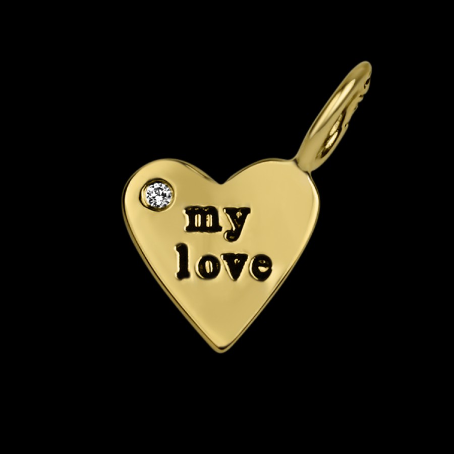 Estate PAGE Estate | Estate 14K Yellow Gold Heather B. Moore Mini Heart Charm