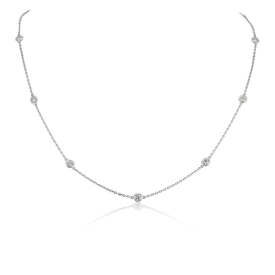 Jewelry David Weisz Diamond Necklaces & Pendants | David Weisz 18K White Gold Diamond Necklace - 1.87Ctw