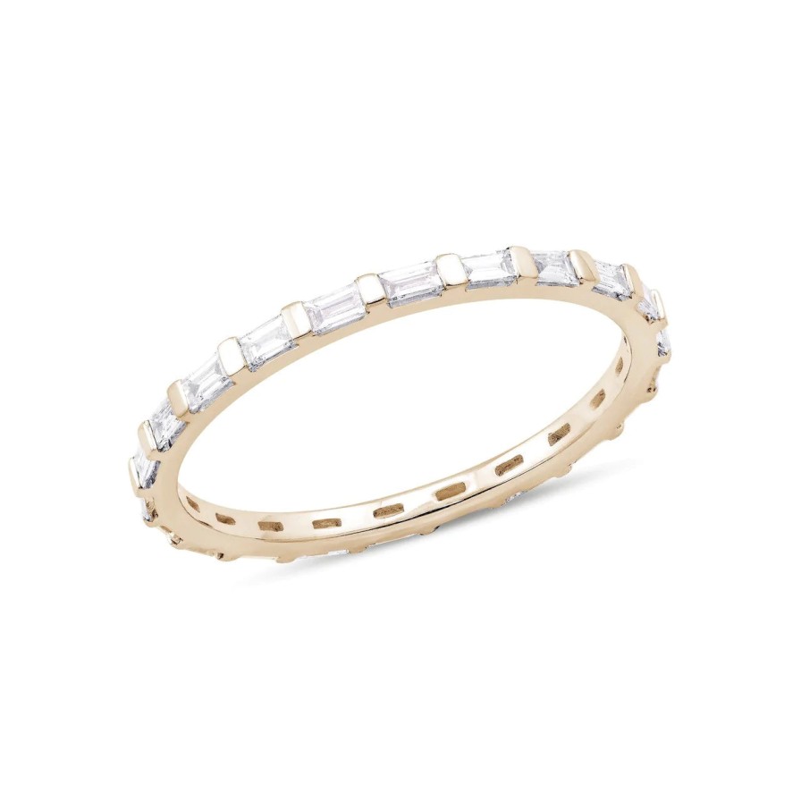 Jewelry Dana Rebecca Designs Diamond Rings | Dana Rebecca Designs Sadie Pearl Baguette Diamond Eternity Ring - Yell