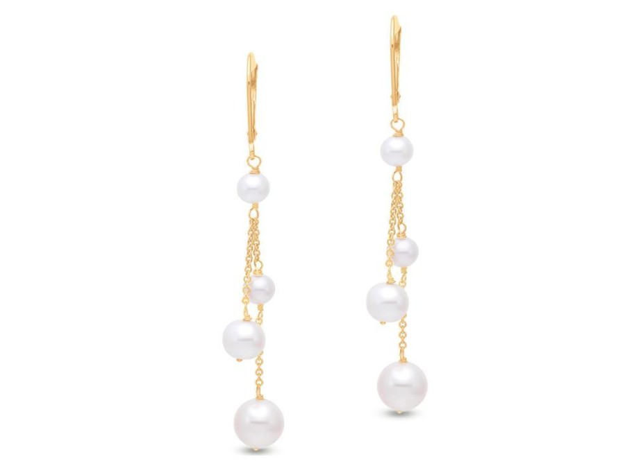 Jewelry Mastoloni Dangle & Drop Earrings | Mastoloni Cecily Pearl Chain Drop Earrings