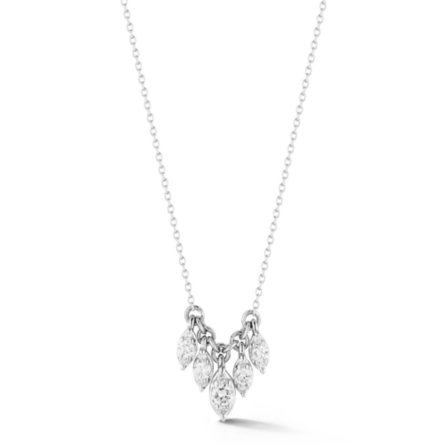 Jewelry Dana Rebecca Designs Diamond Necklaces & Pendants | Dana Rebecca Designs Sophia Ryan Marquise Cluster Diamond Station Neck