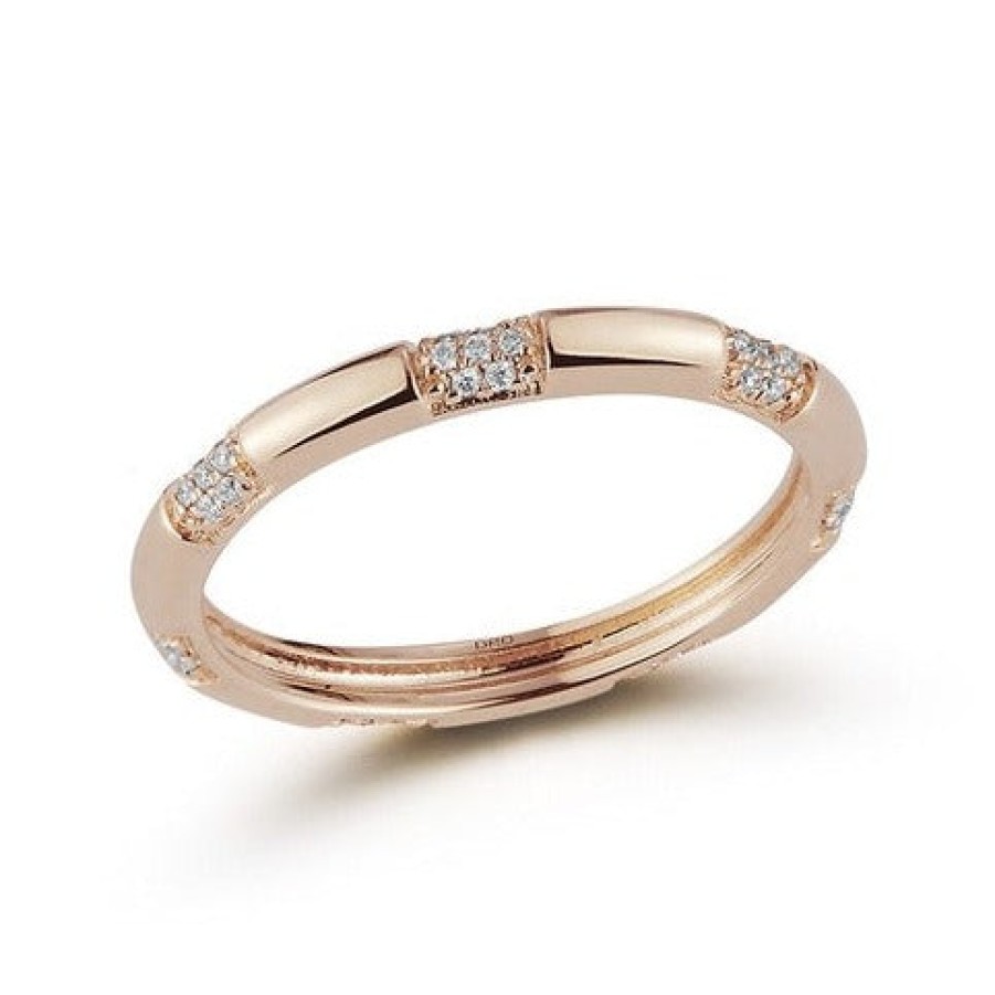 Jewelry Dana Rebecca Designs Diamond Rings | Dana Rebecca Designs Cynthia Rose Pave Dome Eternity Ring- Rose Gold