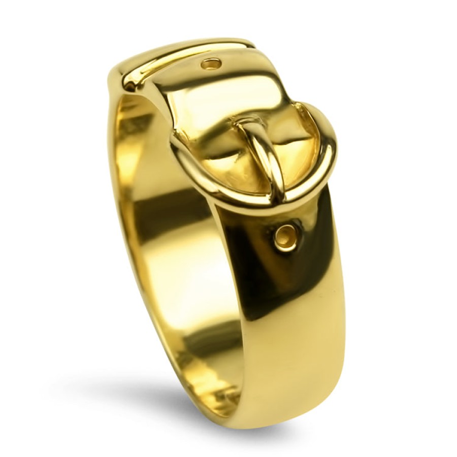 Estate PAGE Estate | Estate Edwardian 18K Yellow Gold Buckle Ring