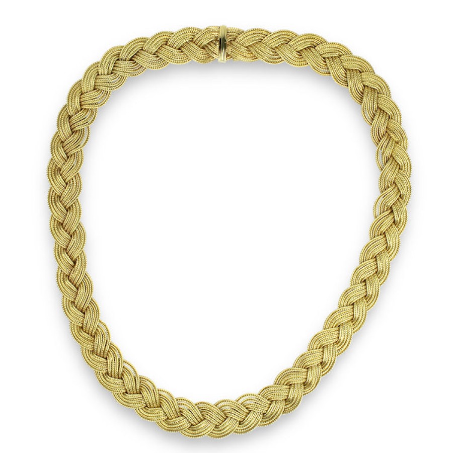 Estate PAGE Estate | Estate 14K Yellow Gold Woven 16.25" Necklace