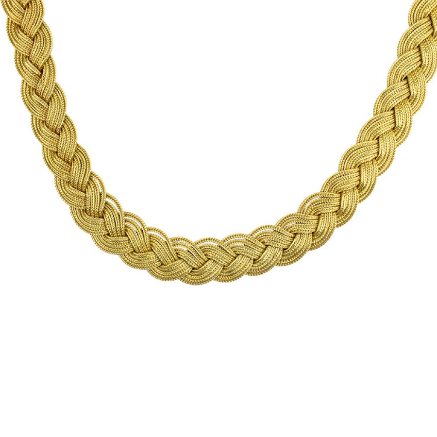 Estate PAGE Estate | Estate 14K Yellow Gold Woven 16.25" Necklace