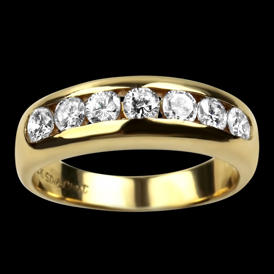 Estate PAGE Estate | Estate 14K Yellow Gold 7-Diamond Band