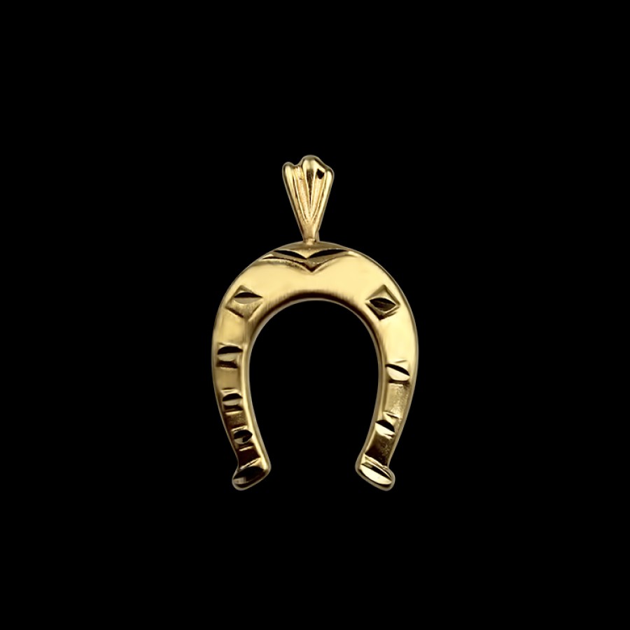 Estate PAGE Estate | Estate 14K Yellow Gold Horseshoe Pendant