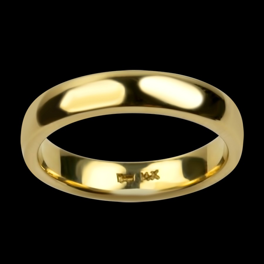 Estate PAGE Estate | Estate 14K Yellow Gold 4Mm Half Round Band