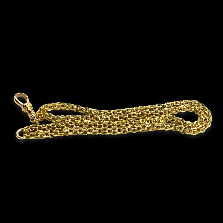 Estate PAGE Estate | Estate 14K Yellow Double Strand Braided Link Bracelet