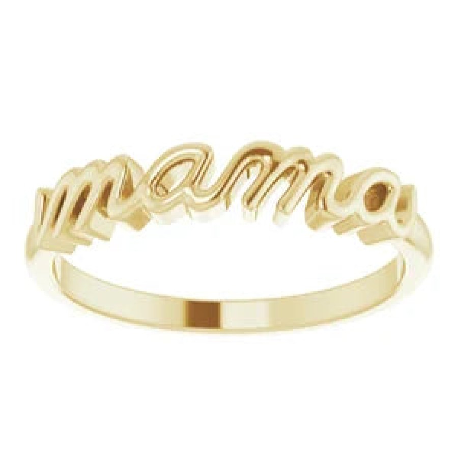 Jewelry Sincerely, Springer's Stacking Rings | Sincerely, Springer'S Mama Yellow Gold Ring