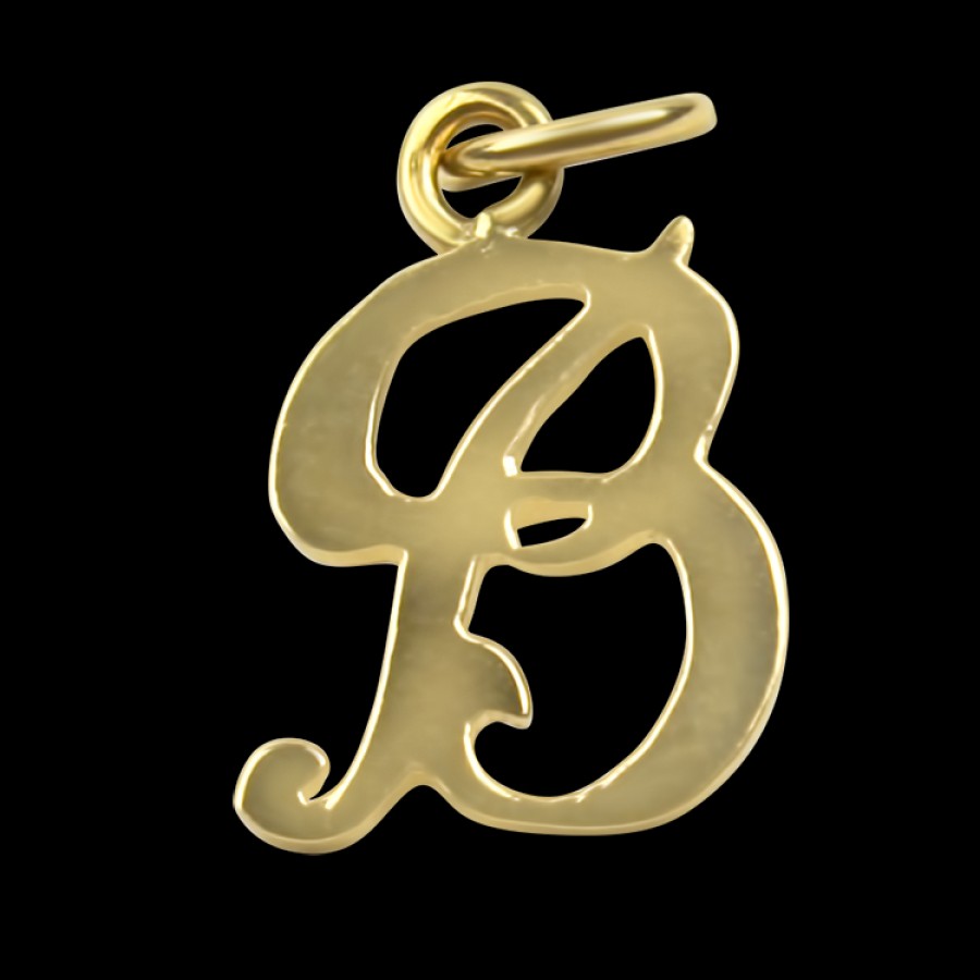 Estate PAGE Estate | Estate 14K Yellow Gold "B" Charm