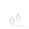 Jewelry Marco Bicego Diamond Earrings | Marco Bicego Marrakech Onde Collection 18K Yellow Gold And Diamond Lin