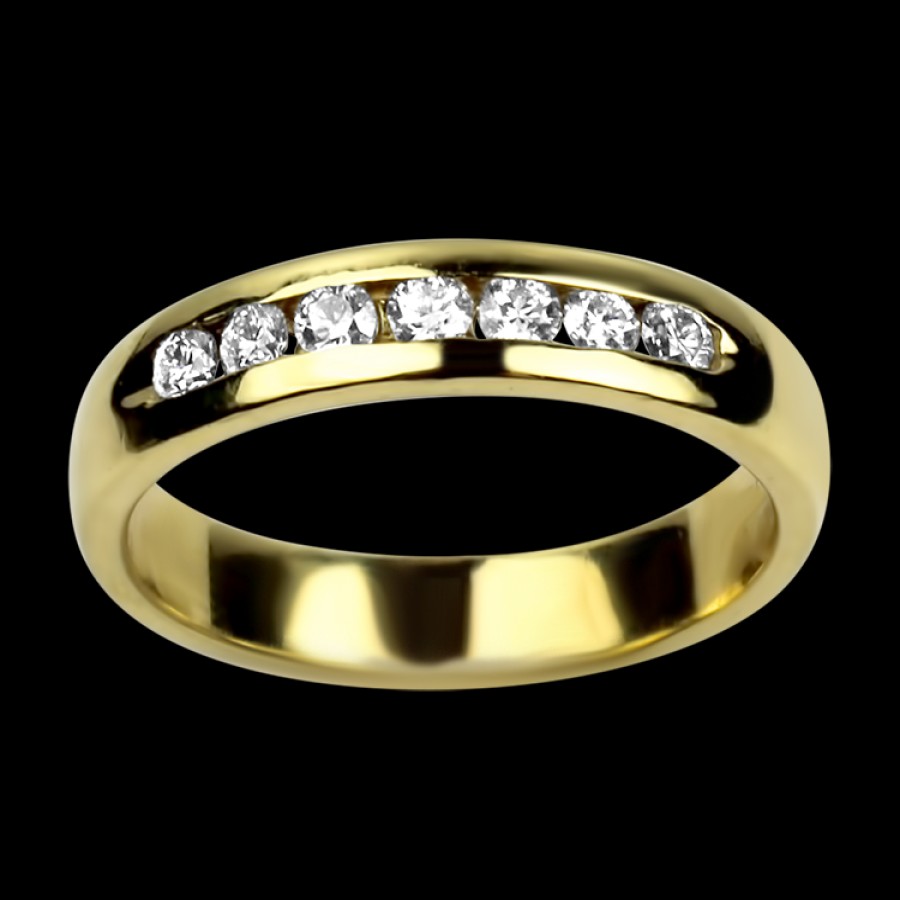 Estate PAGE Estate | Estate 18K Yellow Gold Sabrina Men'S Diamond Band