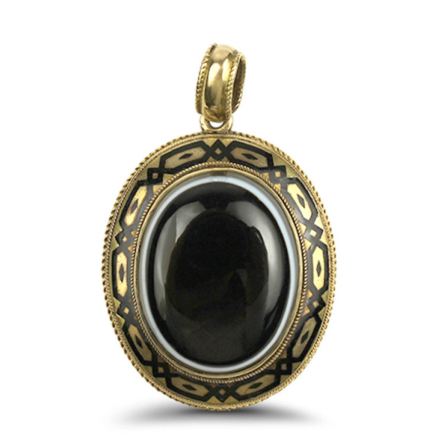 Estate PAGE Estate | Estate Victorian Banded Agate Pendant