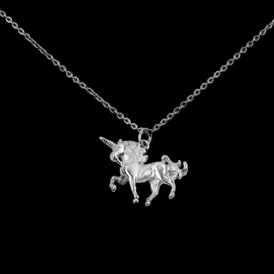 Estate PAGE Estate | Estate Sterling Silver Unicorn Pendant & Chain