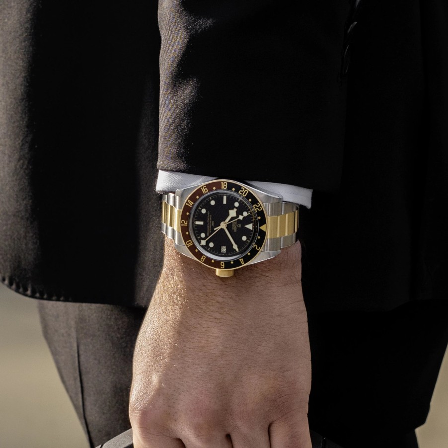 Watches TUDOR | Tudor Black Bay Gmt S&G 41Mm Steel Case, Steel And Yellow Gold Bracele