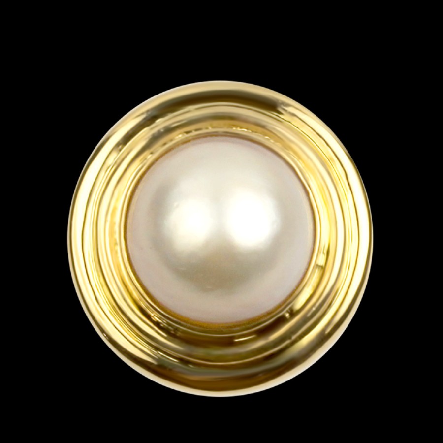 Estate PAGE Estate | Estate 14K Yellow Gold Mabe Pearl Ring