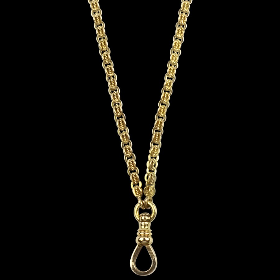 Estate PAGE Estate | Estate 14K Yellow Gold Vintage Convertible 21" Pocket Watch Chain