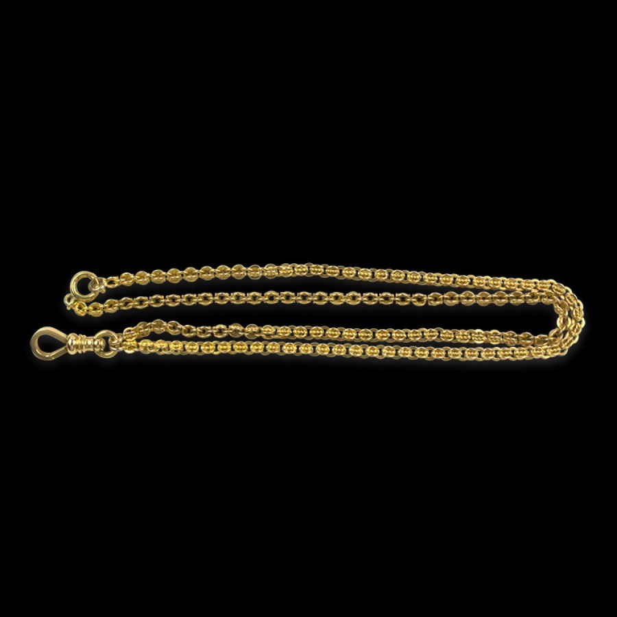 Estate PAGE Estate | Estate 14K Yellow Gold Vintage Convertible 21" Pocket Watch Chain