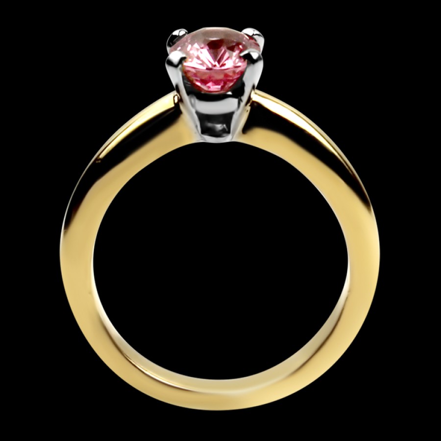 Estate PAGE Estate | Estate 18K Yellow Gold & Platinum Pink Sapphire Ring