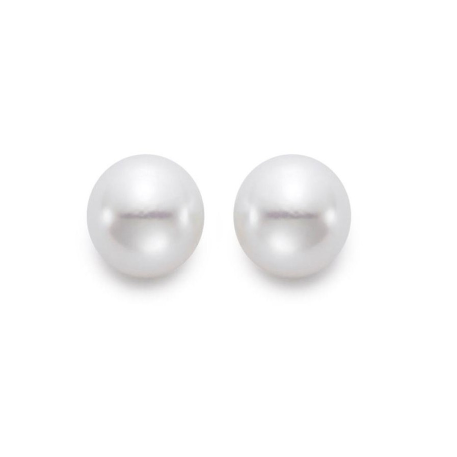 Jewelry Mastoloni Stud Earrings | Mastoloni Freshwater White Gold Pearl Stud Earrings