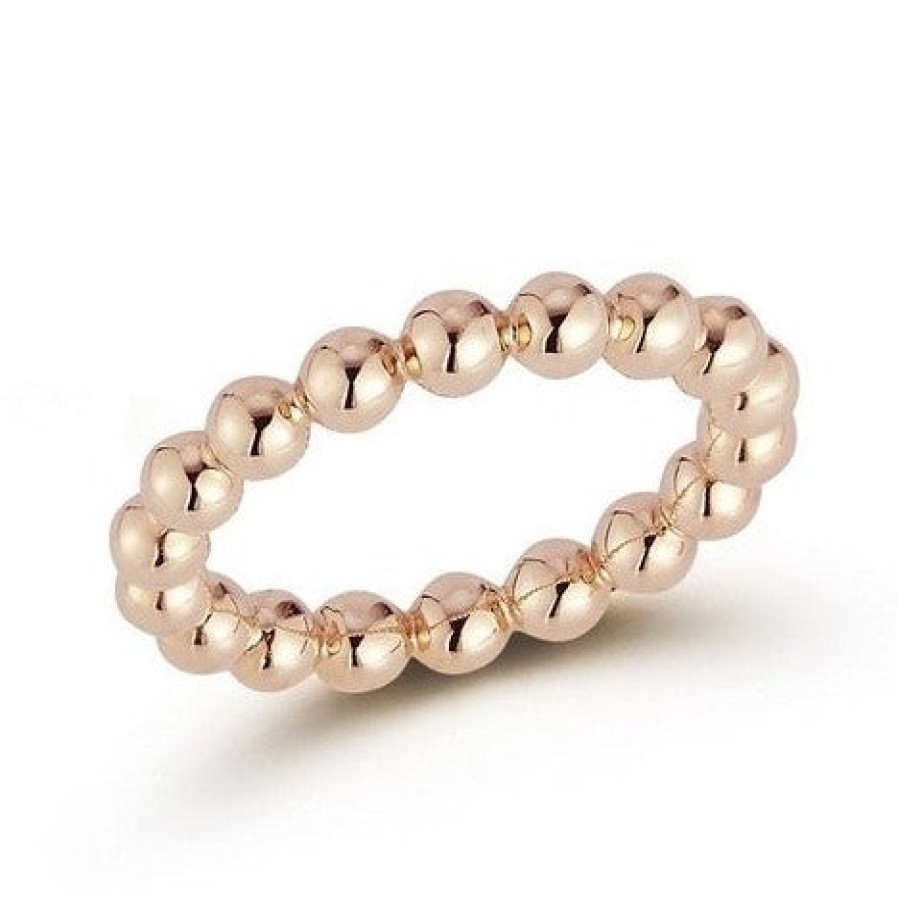 Jewelry Dana Rebecca Designs Stacking Rings | Dana Rebecca Designs Poppy Rae Large Pebble Ring- Rose Gold