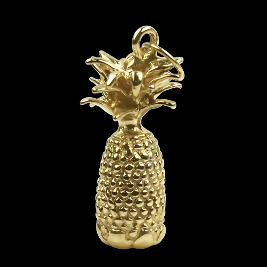 Estate PAGE Estate | Estate 18K Yellow Gold Pineapple Charm & Pendant