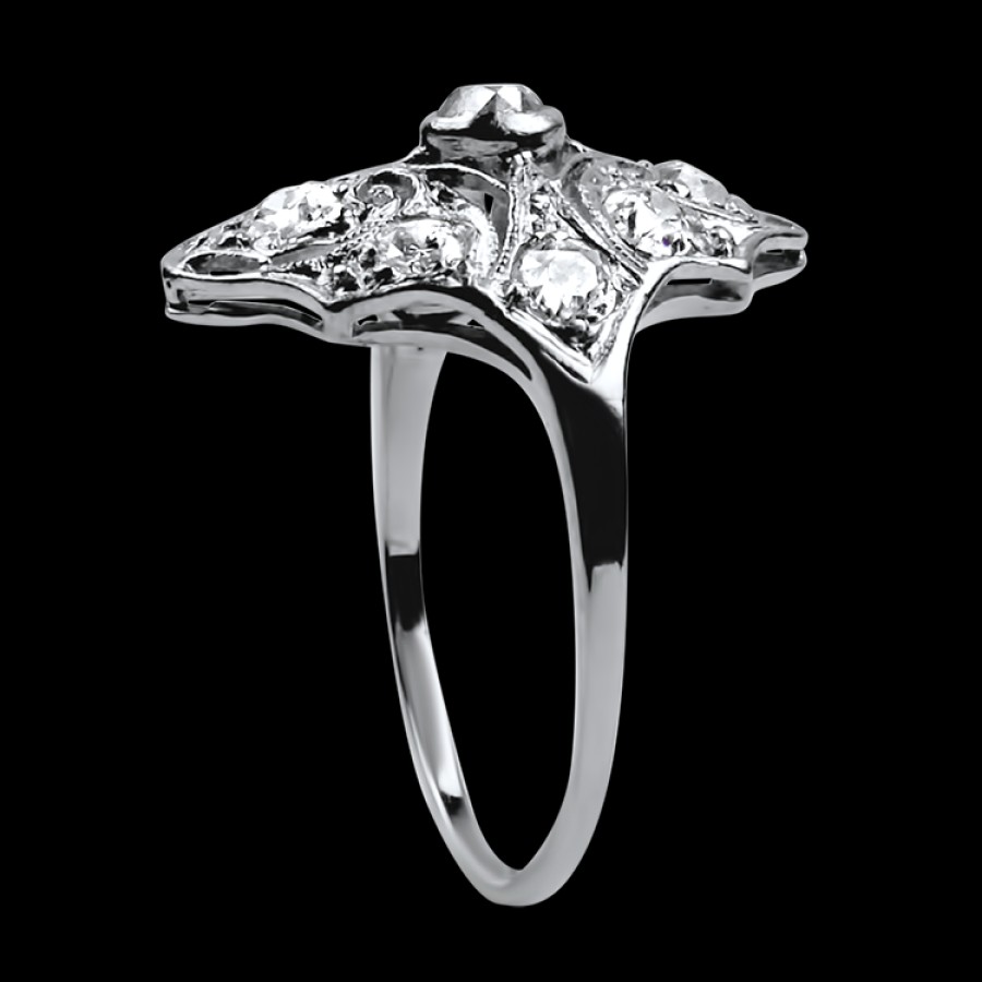 Estate PAGE Estate | Estate Platinum Old Mine Cut Diamond Ring