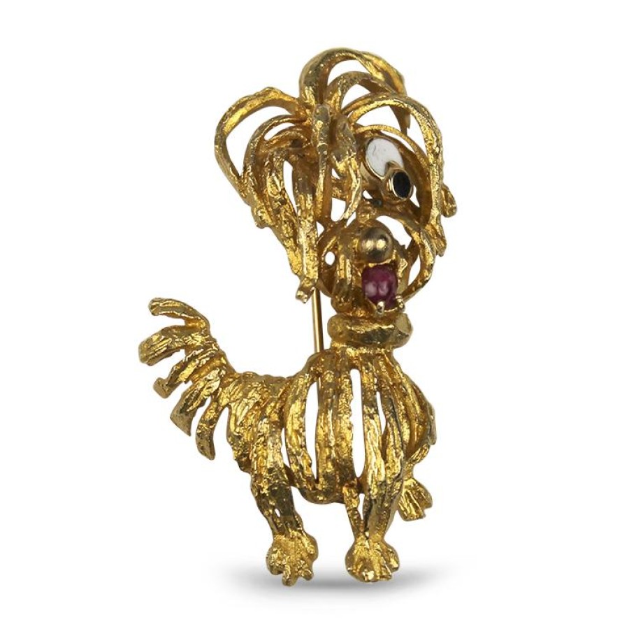 Estate PAGE Estate | Estate Lhasa Apso Dog Brooch