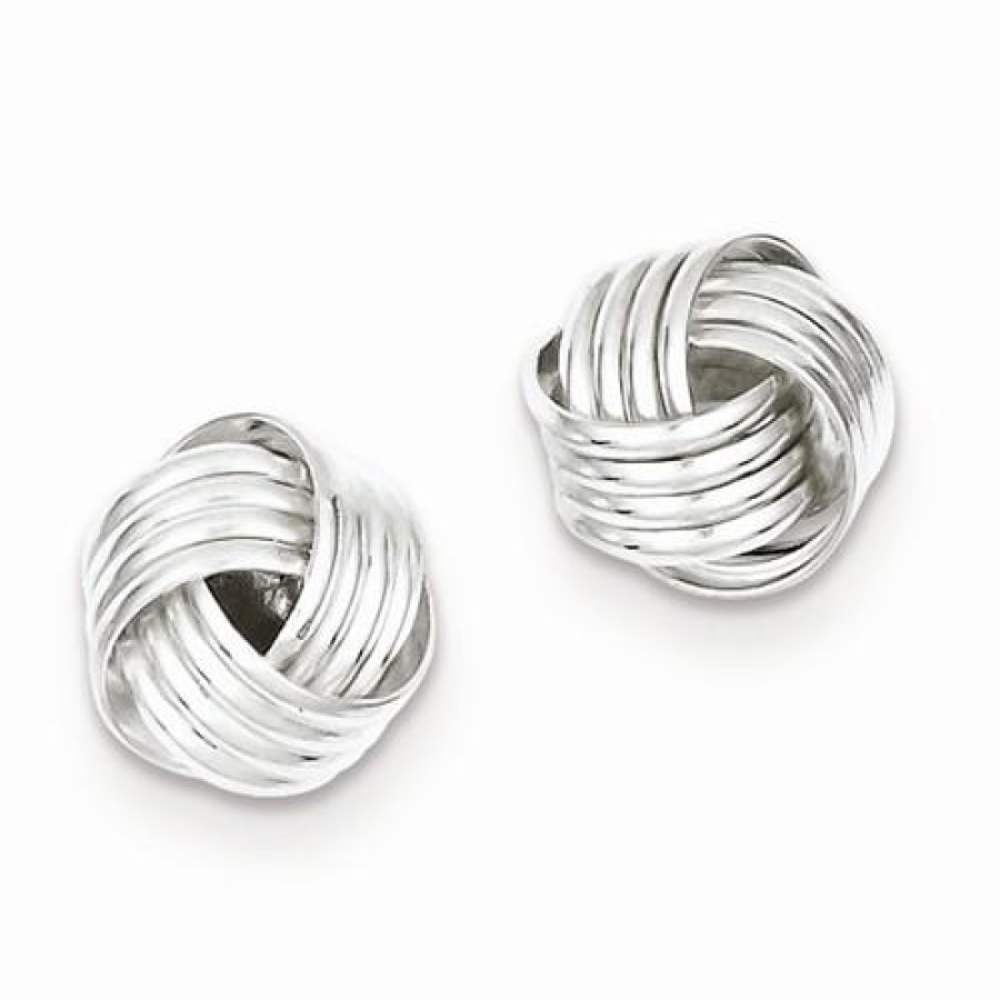 Jewelry Springer's Collection Stud Earrings | Swirl Love Knot Earrings