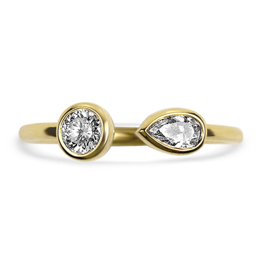 Jewelry Roberto Coin Diamond Rings | Roberto Coin Dolcetto 18K Yellow Gold Diamond Ring