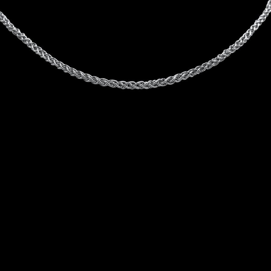 Estate PAGE Estate | Estate 14K White Gold Braided Link 20" Chain