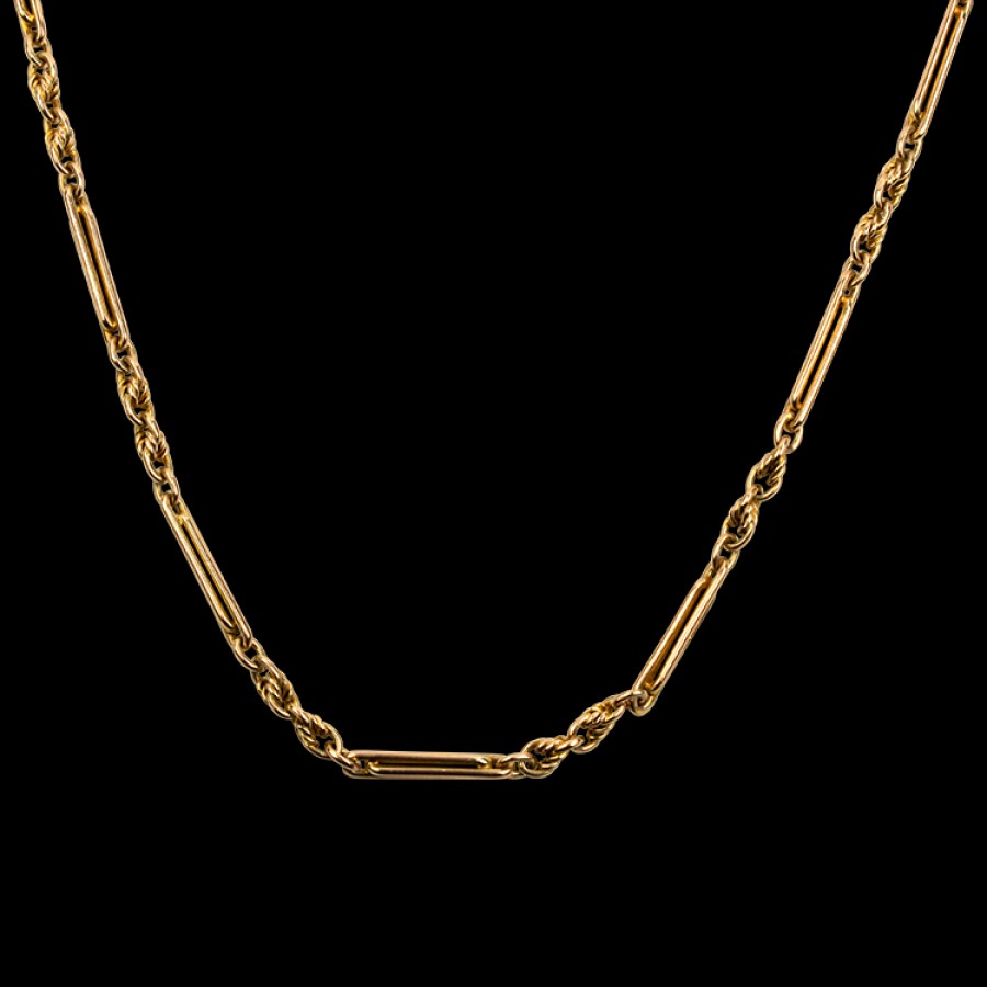 Estate PAGE Estate | Estate 9K Yellow Gold 55-Inch Watch Chain