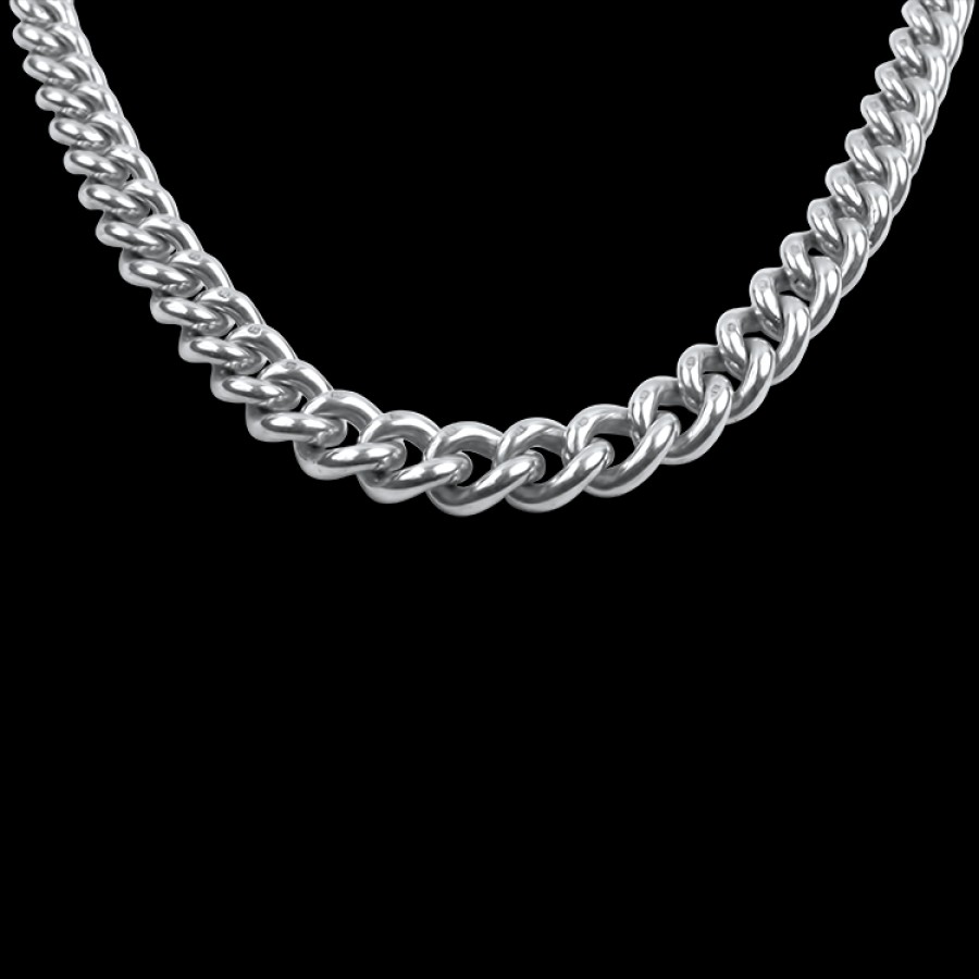 Estate PAGE Estate | Estate Waldemar Style Sterling Silver Watch Chain 15.5"