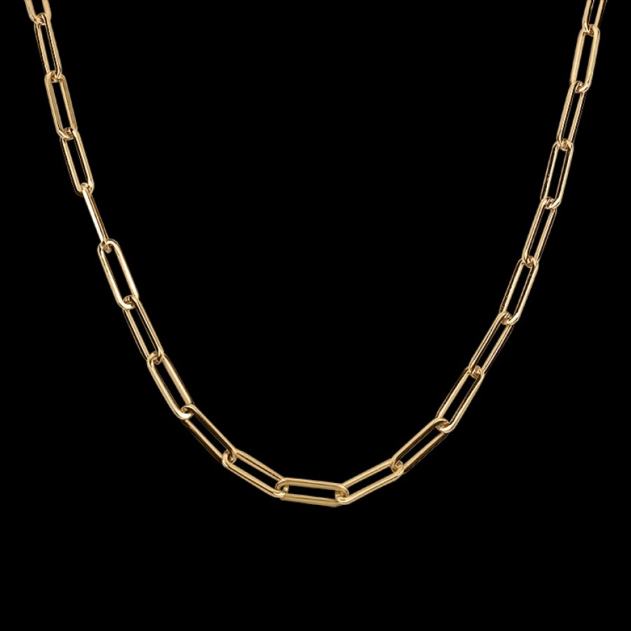 Jewelry Sincerely, Springer's Chains | Sincerely, Springer'S 14K Rose Gold "Paperclip" Chain Necklace