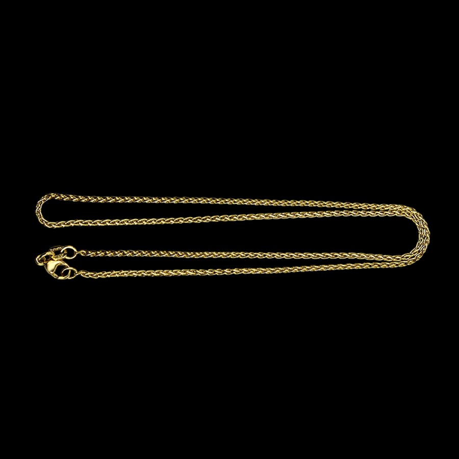 Estate PAGE Estate | Estate 14K Yellow Gold Spiga Link 16" Chain Necklace