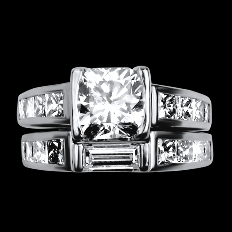 Estate PAGE Estate | Estate Platinum Flanders Cut Wedding Set