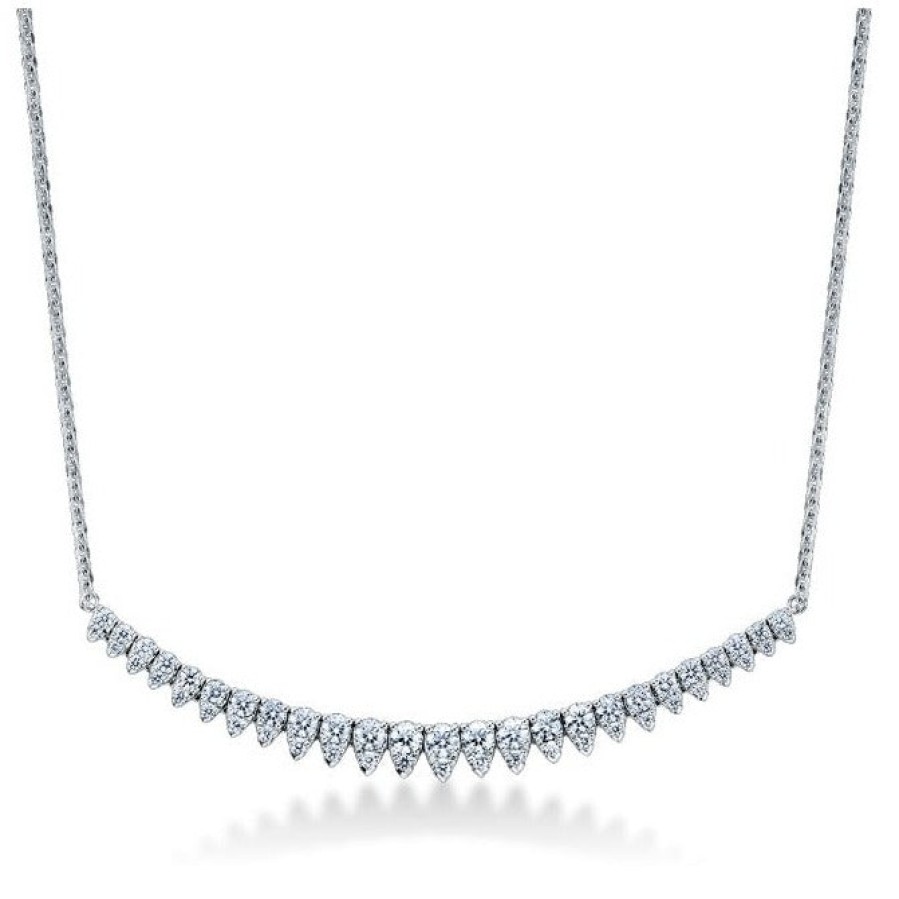 Jewelry Hearts on Fire Diamond Necklaces & Pendants | Hearts On Fire 18K White Gold Aerial Lunar Eclipse Medium Diamond Neck