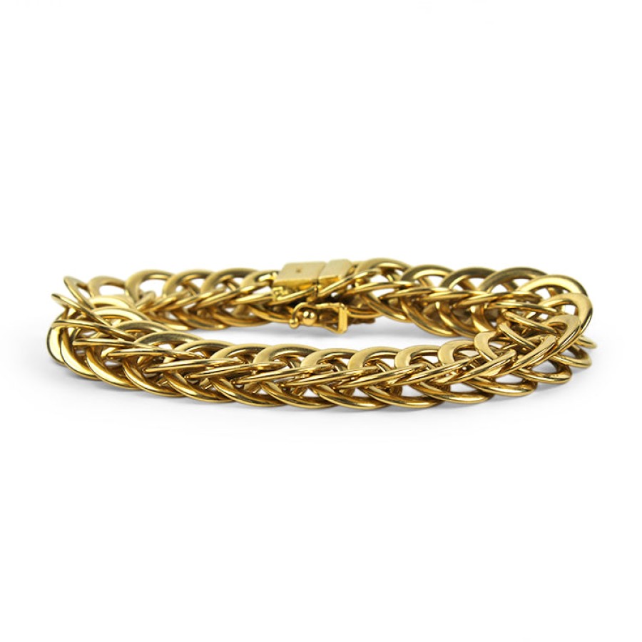 Estate PAGE Estate | Estate 14K Yellow Gold Circle Link Bracelet