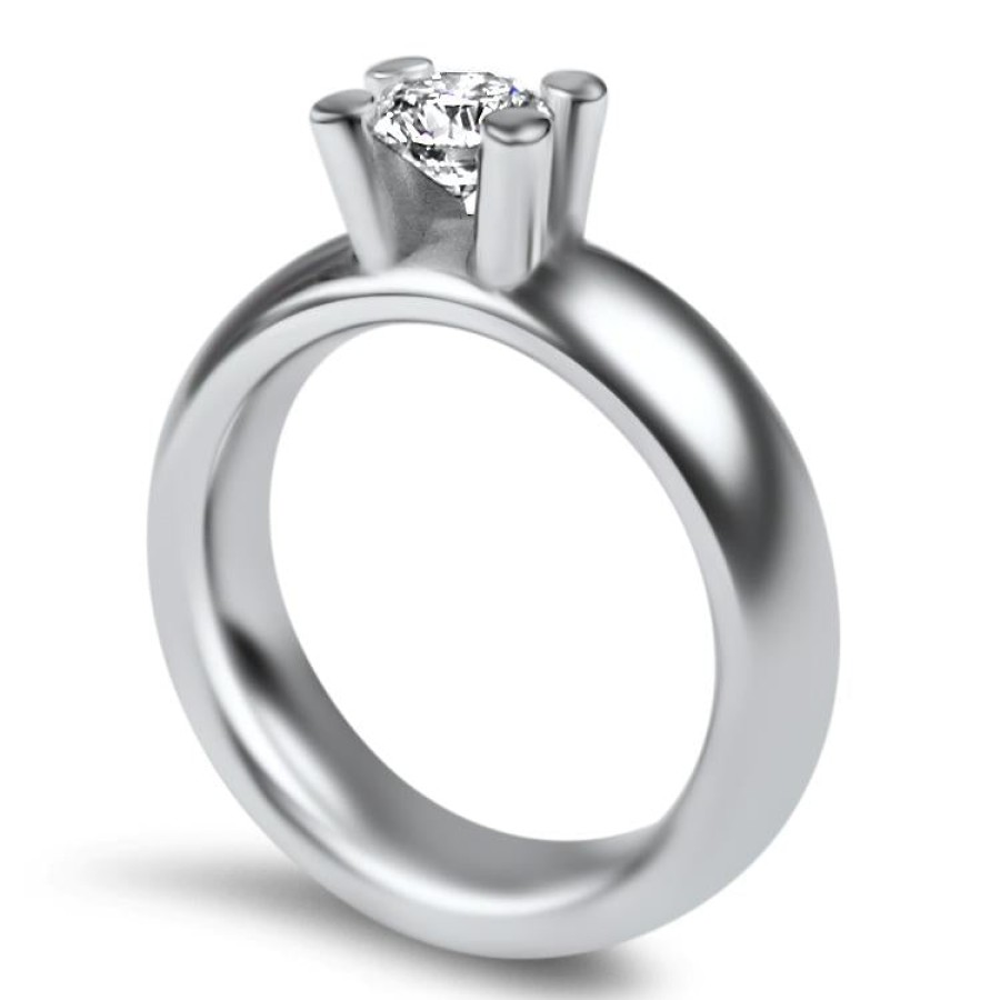 Estate PAGE Estate | Estate Platinum The Post Collection Solitaire Diamond Ring