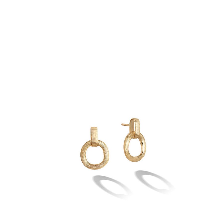 Jewelry Marco Bicego Dangle & Drop Earrings | Marco Bicego Jaipur Link Collection 18K Yellow Gold Stud Drop Earrings