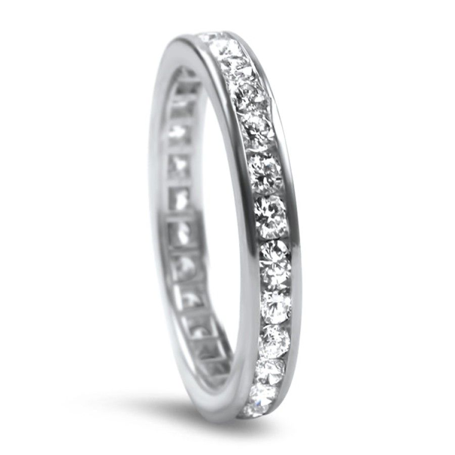 Estate PAGE Estate | Estate Platinum Kwiat Diamond Channel Set Eternity Band