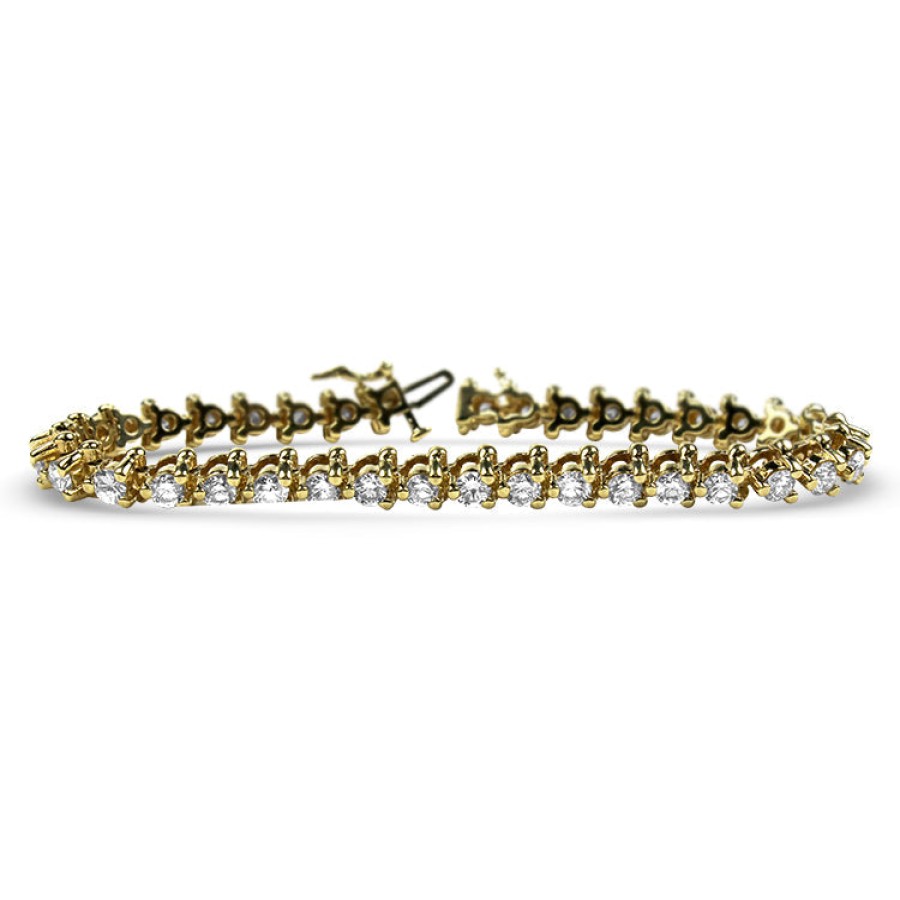 Estate PAGE Estate | Estate 14K Yellow Gold Diamond Line Bracelet