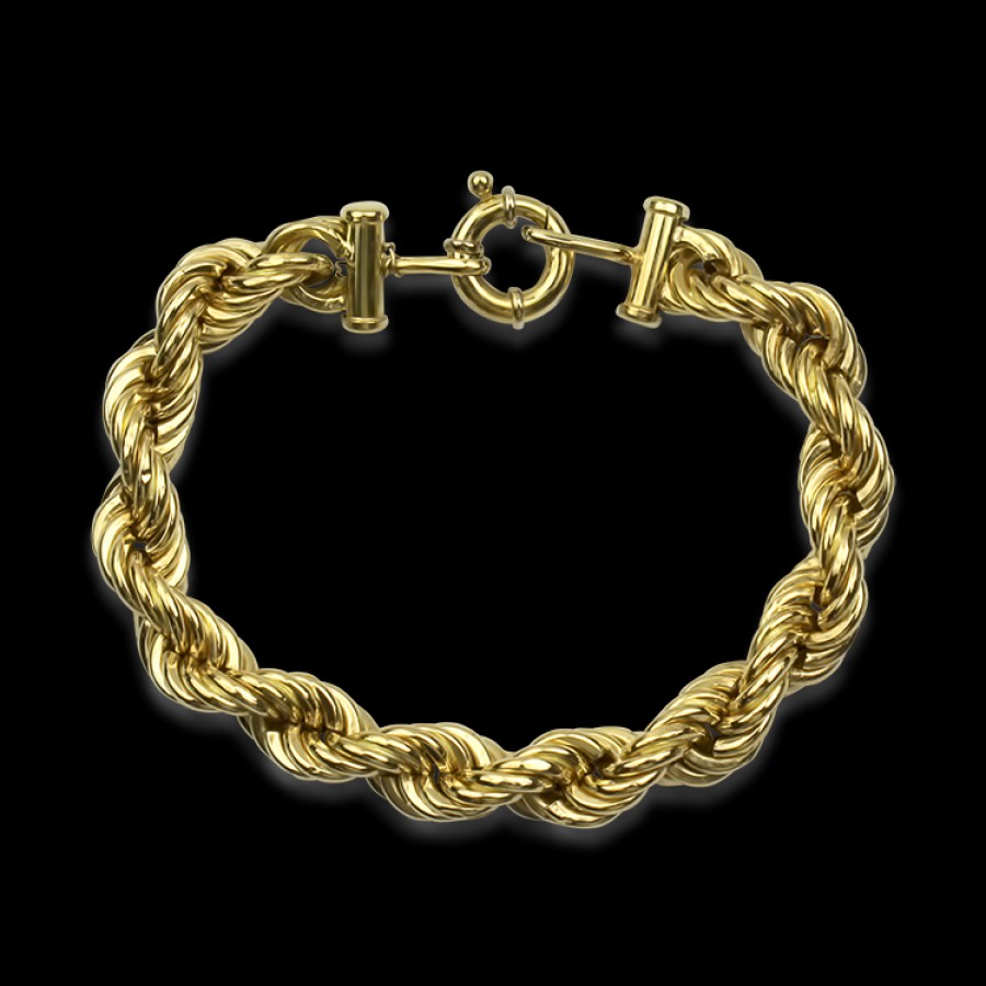 Estate PAGE Estate | Estate 18K Yellow Gold Rope Link Bracelet