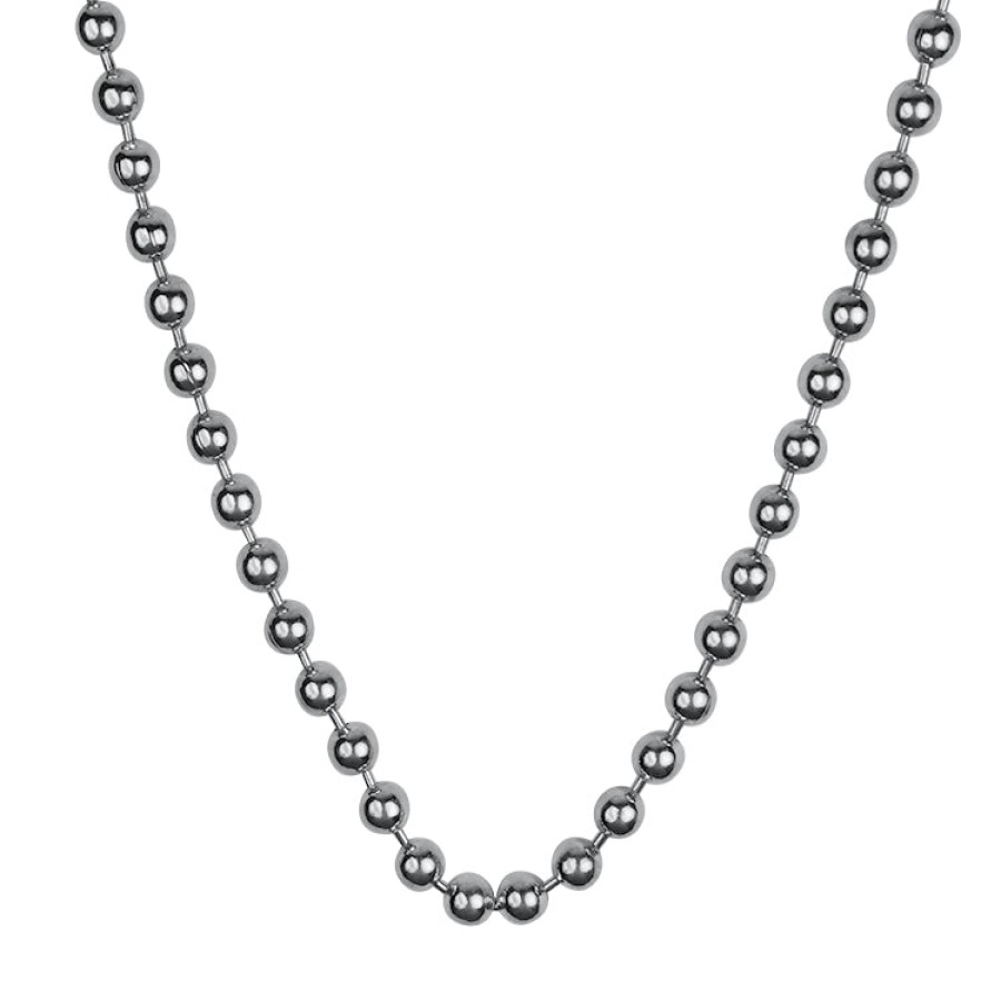 Estate PAGE Estate | Estate Sterling Silver Bead Link Necklace